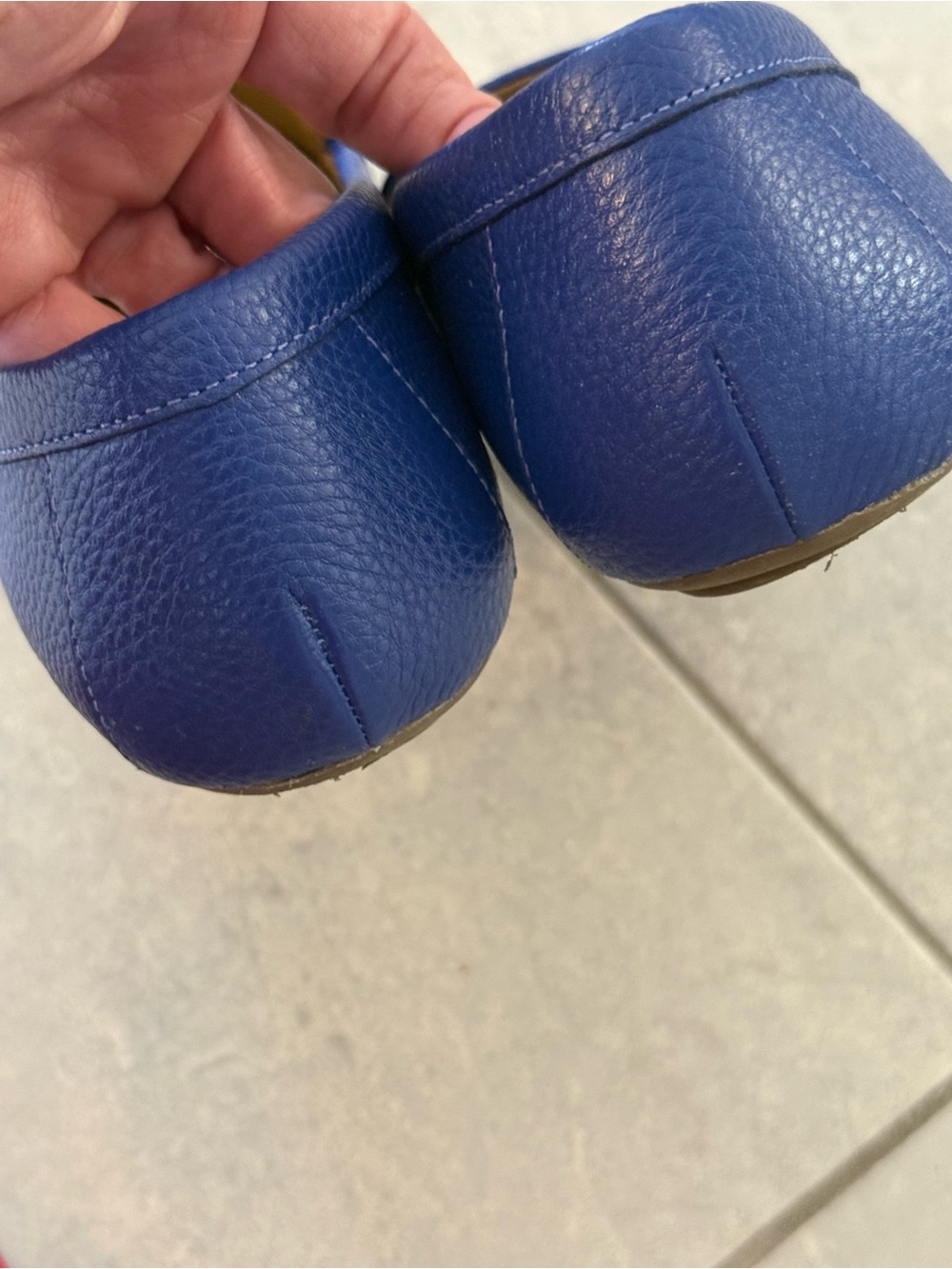 Talbots Royal Blue Braided Bit Leather Loafers Flats 9 - Picture 6 of 11